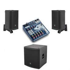 Акустична система 2 колонки JBL EON710 з сабвуфером + мікшер Акустична система 2 колонки JBL EON710 з сабвуфером + мікшер